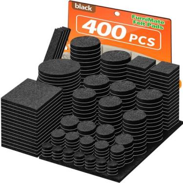 Imagem de Almofadas de feltro para móveis FURNIMATE 400 PCS Protetores de piso p
