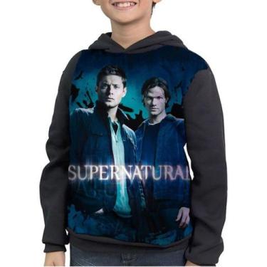 Imagem de Casaco Moletom Infantil Dean Sam Supernatural Winchesters - smoke, Pre