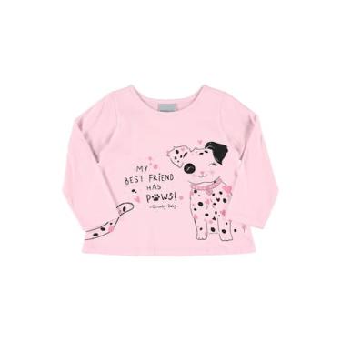 Imagem de Blusa Manga Longa Infantil Menina Quimby, Rosa, G