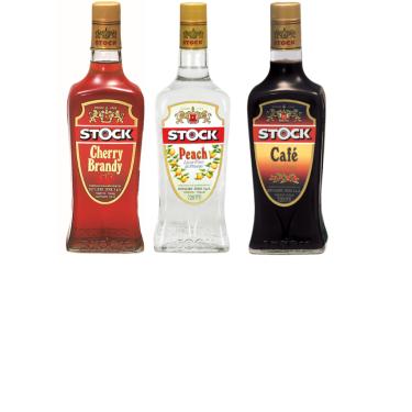 Imagem de Kit Licores Stock - Cherry Brandy, Café e Pêssego 720ml cada