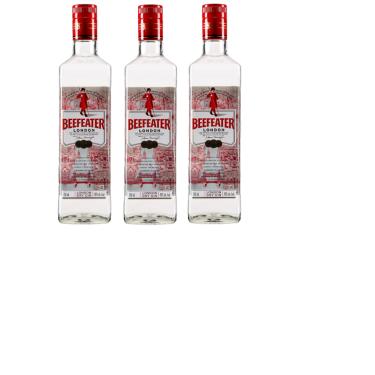 Imagem de Kit Gin Beefeater London Dry 750ml 3 unidades