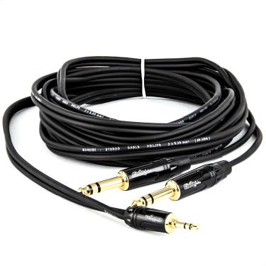 Imagem de Cabo Adaptador P2 Para 2 P10 Estéreo - 1 Metro