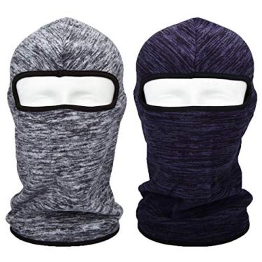 Imagem de HOPESHINE Balaclava à prova de vento, máscara térmica, máscara de rosto inteiro, capacete de motocicleta para o inverno, clima frio para homens, mulheresHOPESHINE One Size cinza H-Ski Mask