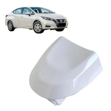 Imagem de Maçaneta Sem Furo Acabamento Externo Miolo Fechadura Porta Compatível Com Versa Premium Sv 2011 Á 2021 (BRANCO)