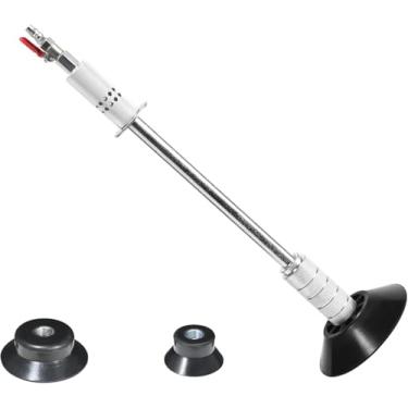 Imagem de VQP Extrator de amassado pneumático, extrator de amassado com ventosa pneumática com 3 ventosas (8,1 cm, 12 cm, 15,5 cm), kit de extrator de amassado de carro, kit de reparo de amassado de carroceria