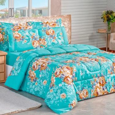 Imagem de Kit Edredom Casal King - Edredom De AlgodãO Premium(341- Jasmine)