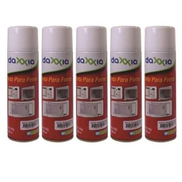 Imagem de 5 Unidades Spray Tinta Branca Forno Microondas Daxxia 300ml