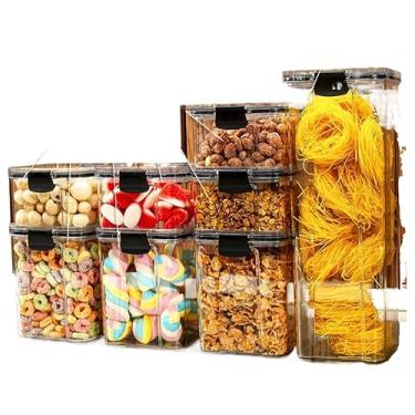 Imagem de Monte Seu Kit De Potes HerméTicos Para Mantimentos - Organizador De Cozinha Para Dispensa E ArmáRio(Kit 9-8 Potes)