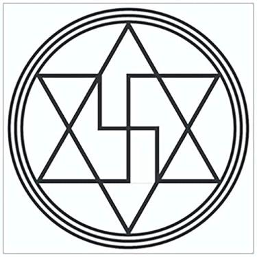 Imagem de Placa Radiestesia Radiônica 17x17 Cm - ANTI MAGIA