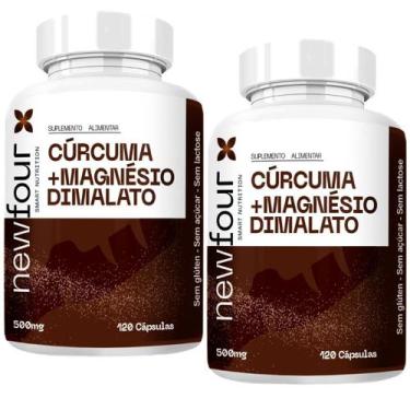 Imagem de Suplemento Cúrcuma Magnésio Dimalato Kit 02 Unidades - New Four