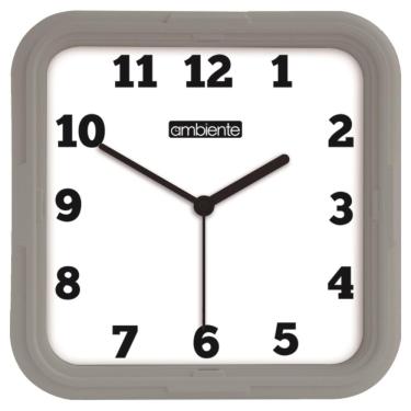 Imagem de Relógio De Parede Ambiente Ref: 1912-205 Cinza Quadrado