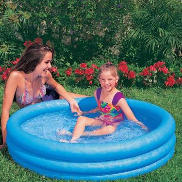 Imagem de Piscina Infantil Azul Cristal Inflável - Redonda - 156 Litros - INTEX