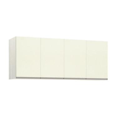 Imagem de Maleiro Casal 4 Portas Plus 165 Cm Crema Com Kashmir