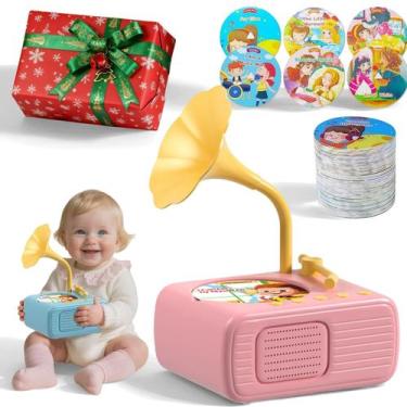 Imagem de Fonógrafo infantil com 96 placas de áudio e 8 placas graváveis - Marca