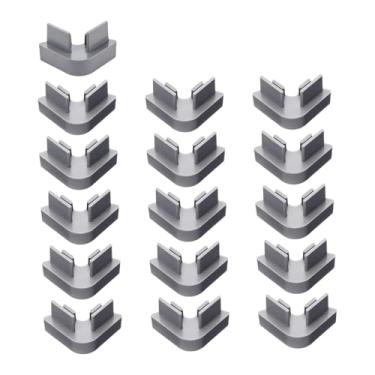 Imagem de Fenteer Conjunto de 16 Bandejas Empilháveis ​​para Desidratador de Alimentos, Suporte para Panelas na -louças, Acessórios para Desidratadores de, Cinza