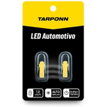 Imagem de Par Lâmpada Led Painel Pinguinho T5 Amarela 12V