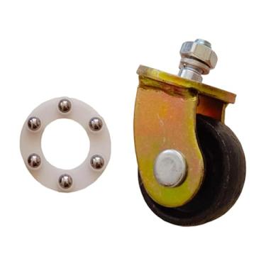 Imagem de FJMQHU Rodízio Giratório para Macaco, Acessório Automotivo Pesado, Peças de Reposição, Metal, 2 Toneladas, Rodízio Giratório Horizontal para Macaco