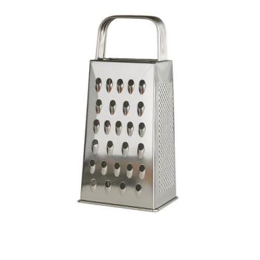 Imagem de Ralador 4 Faces Inox 23cm  Prático e Durável para Ralar Queijo, Legume