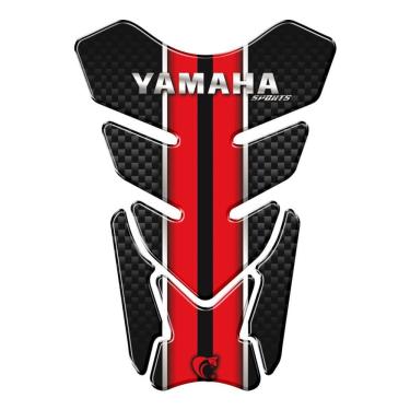Imagem de Adesivo Resinado Protetor De Tanque Moto Qualquer Moto Yamaha Vermelho