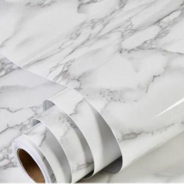 Imagem de Papel de Parede Adesivo PVC Tela Cinza 5m - TOP RIO