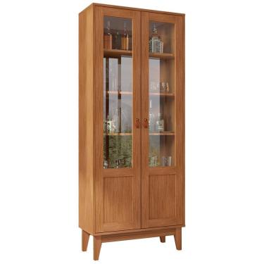 Imagem de Cristaleira 2 Portas 50521 Cedro Dcasa Cedro