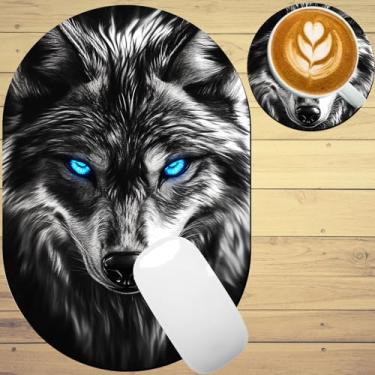 Imagem de TOEMZTFT Mouse pad pequeno, portátil, fundo de borracha antiderrapante à prova d'água, adequado para mouse sem fio, bandeja de teclado para laptop para homens e mulheres, viagem de escritório 18 x 27