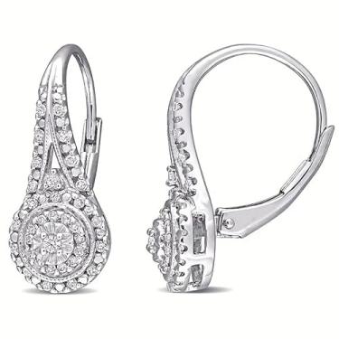 Imagem de Brincos de argola modernos de zircônia para mulheres, joias brilhantes de casamento, One size, Cobre, Zircônia cúbica