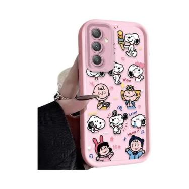 Imagem de Capa S-Snoopy Flower Para Samsung Galaxy S25 S24 Ultra S23 S22 plus A3
