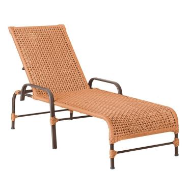 Imagem de Espreguiçadeira Catar Corda Náutica Piscina Jardim Alumínio Terra Cota