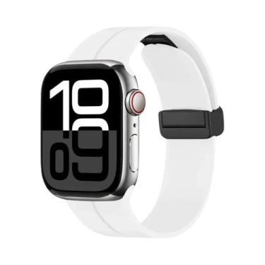 Imagem de Pulseira Magnética De Silicone Para Apple Watch De 46mm 45mm 44mm 49mm