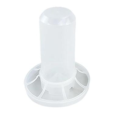 Imagem de Fenteer Alimentador automático para galinhas, balde alimentador para aves com orifícios, dispensador para patos, para 350ml de água