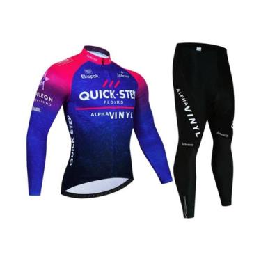 Imagem de Conjunto De Calças E Camisa Térmica De Ciclismo Masculino Para Inverno