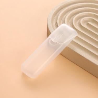 Imagem de Mini caixas de armazenamento portáteis de plástico PP cores aleatórias, organizador de peças pequenas, palito de dente de viagem, pílulas de fio dental, estojo de joias, branco