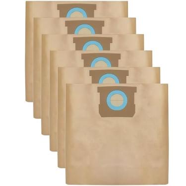 Imagem de Pacote com 6 sacos de filtro de vácuo de alta eficiência DXVA19-4104 de substituição para aspirador de pó DEWALT 5-8 galões (DXV08SA, DXV05P, DXV06PL), sacos descartáveis para aspirador de pó, bolsa