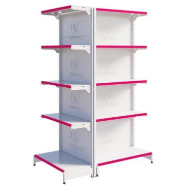 Imagem de Gôndola Centro 1 Ponta E 1 Inicial 1,70 m 40x30 Fácil New Plus Carmel 