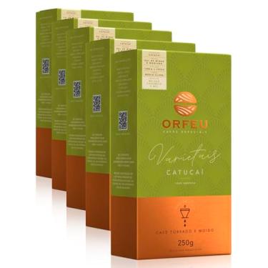 Imagem de Café Moído Premium Orfeu Catucaí Kit 5 Pacotes de 250g