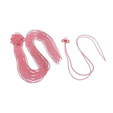 Imagem de UGPLM 20 peças de amuletos, nós decorativos, artesanato DIY, decoração Feng Shui, sachês para pendurar, cordão para enfeites de portas e janelas, Rosa