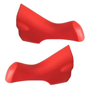 Imagem de 1 Par de Capa do Alavanca Câmbio Bicicleta Estrada Case Proteção em Silicone para Substituição 4700 5800 6800