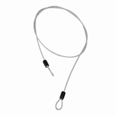 Imagem de Eujgoov Cabo de Bloqueio de Bicicleta Resistente, Fio de Aço de Segurança Antirroubo Com Revestimento de Plástico para Scooter, Motocicleta, Capacete de Bicicleta, Portão de Cerca, 39,4 Polegadas,