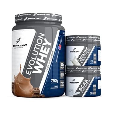 Imagem de Kit Evolution (Whey + Creatina + Bcaa) - Chocolate - Body Action, Body Action
