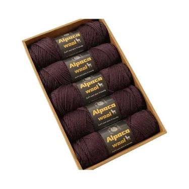 Imagem de Fio De Lã De Alpaca Multicolorido 500g 245 Kit De Tricô Grosso Para Ho