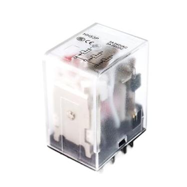 Imagem de HH53P MY3N Intermediate Relay Coil DC12V/24V AC110V 220V 380V 5A 11pins 3NO3NC Electromagnetic Relay LED 1Pcs(Without base,AC110V)