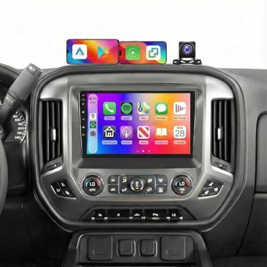 Imagem de Atualização de substituição estéreo de rádio automotivo 4G + 64G para Chevy Silverado 2014-2018 GMC Sierra com WiFi 5G DSP Carplay Android Auto, Sellrich 10,1 polegadas 1280P rádio com tela sensível