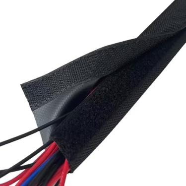 Imagem de Mangueira de Gestão de Cabos Retardante de Chamas Reutilizável 20 M (Diâmetro Interno 15-100 mm) - Bainha PVC-Nylon Impermeável, Fecho de Gancho e Olhal(ID 20mm)