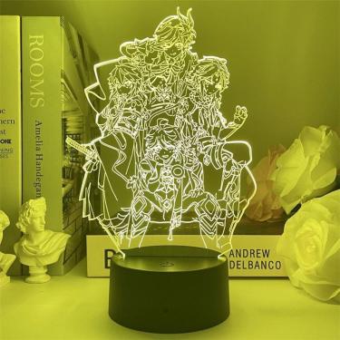 Imagem de Luz noturna Plants vs Zombies Xiaos 3D com mudança de cor