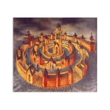 Imagem de Zeichn8u Remedios Varo Paintings Trasitoen Espiral Remedios Varo Pôster de parede Surrealismo Arte em tela para sala de estar escritório decoração de parede presente pronto para pendurar 80 x 60 cm