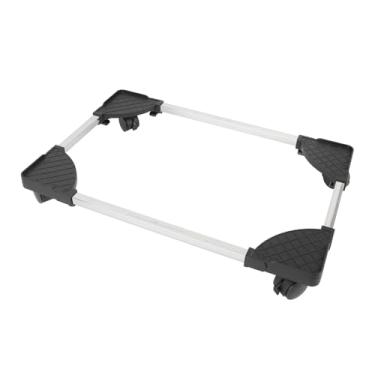 Imagem de KUIDAMOS Suporte de Torre de Computador de Aço Ajustável Com Rodízios de 360 ​​° para Fácil Mobilidade e Dissipação de Calor, para Mesa de Escritório Doméstico, Em Preto, Largura Ajustável de 22-34 Cm