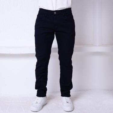 Imagem de Calça Preta Masculina Básica Com Estilo Tradicional Jeans - Ss Jeans, 