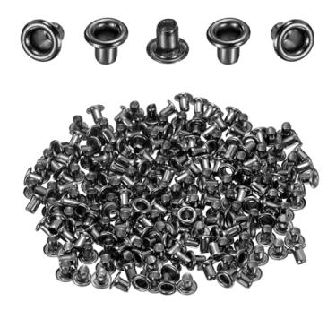 Imagem de Generic 100 peças de ilhós, ilhós, 2 mm, 1/9 polegada, latão, ilhós, kit para tecido, cortina, lona, cinto de couro, bolsa de sapatos, DIY, preta