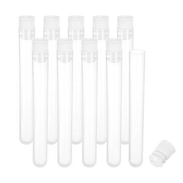 Imagem de Generic Suporte de armazenamento de agulha de costura de plástico de 10 cm de comprimento, 10 peças, estojo de tubos de armazenamento de palitos de agulha de bordado fosco portátil para tricô